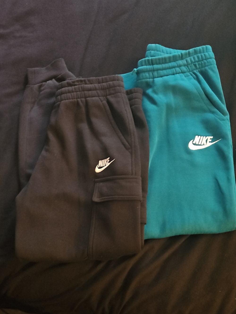 Nike Kids Sweatpants Set in Black and Teal